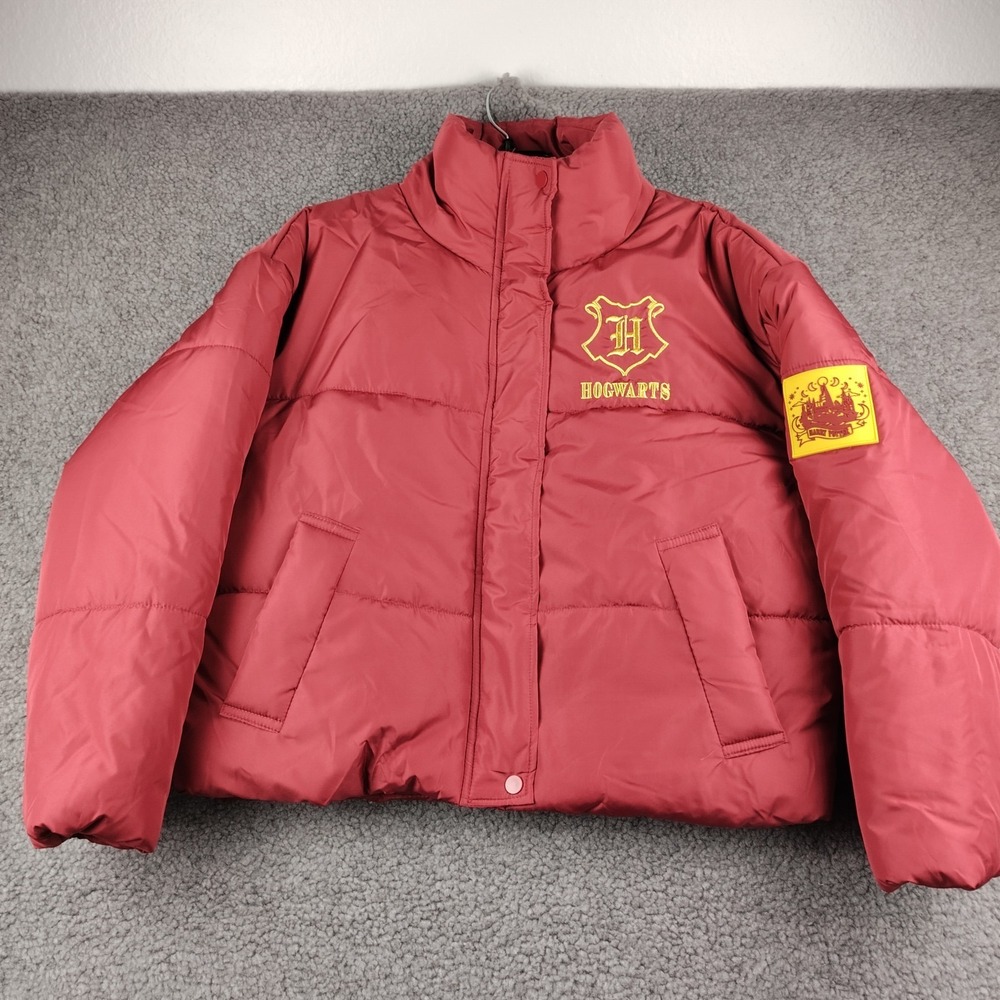Harry Potter Wizarding World Hogwarts Puffer Jacket Women's Small / Medium